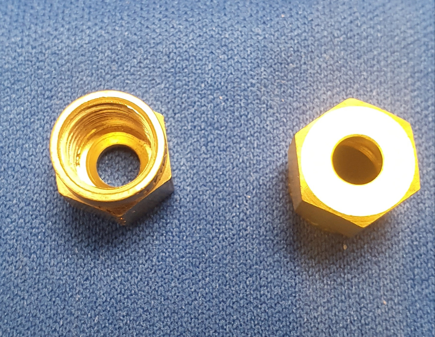 BRASS BOILER OLIVE GAS PIPE NUTS