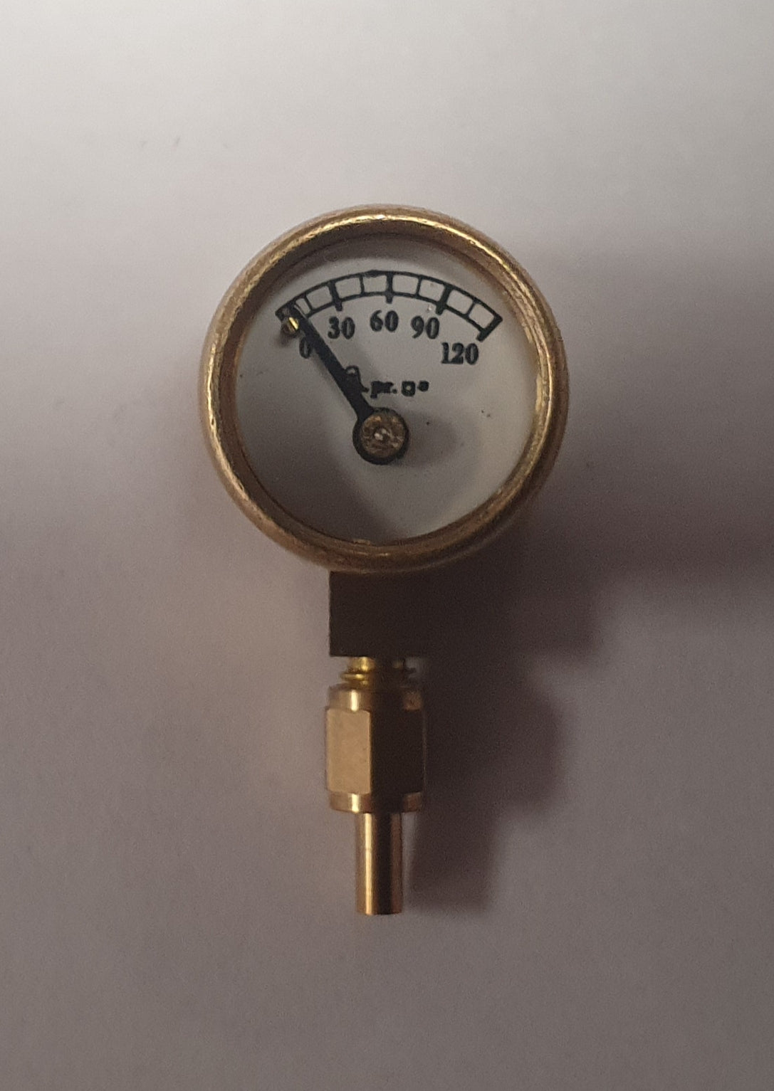 Tony Green Steam Fittings : 1/2" dia Pressure Gauge 0 - 120 PSI G182