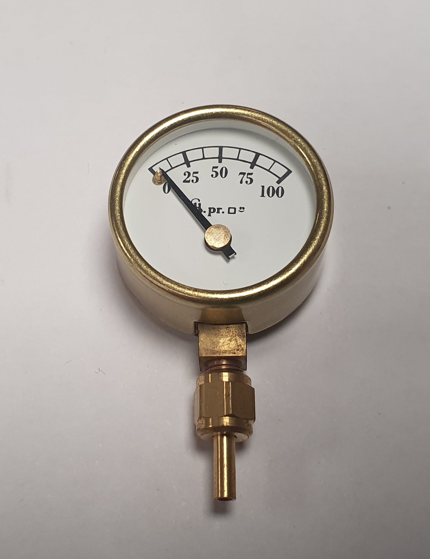 Tony Green Steam Fittings : 1" dia Pressure Gauge 0 - 100 PSI G179