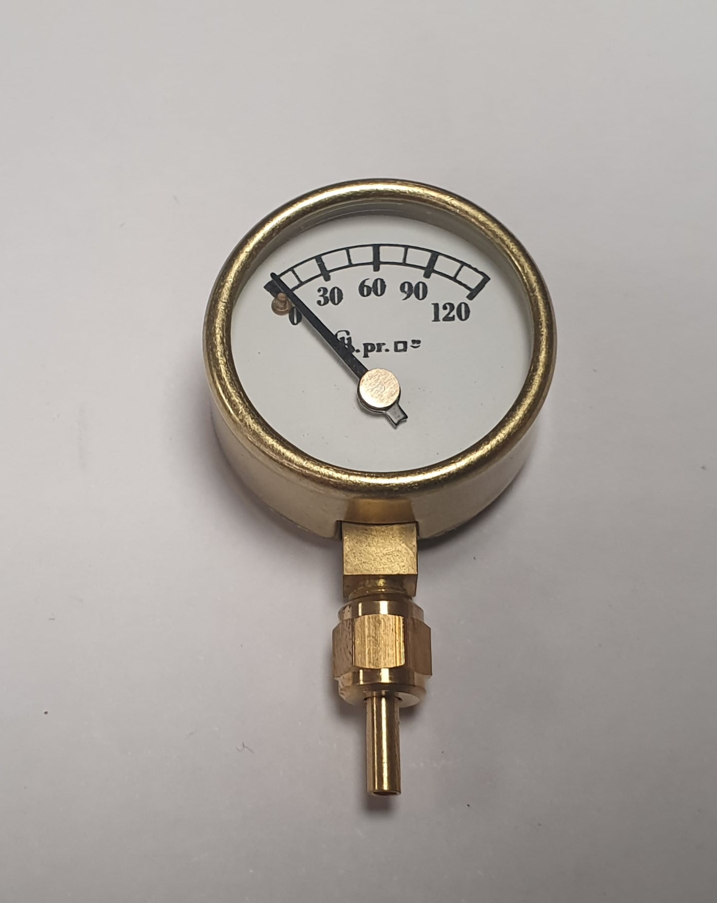 Tony Green Steam Fittings : 1" dia Pressure Gauge 0 - 120 PSI G180A