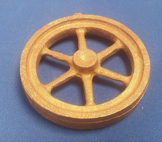 Brass cast wheel. BCW1