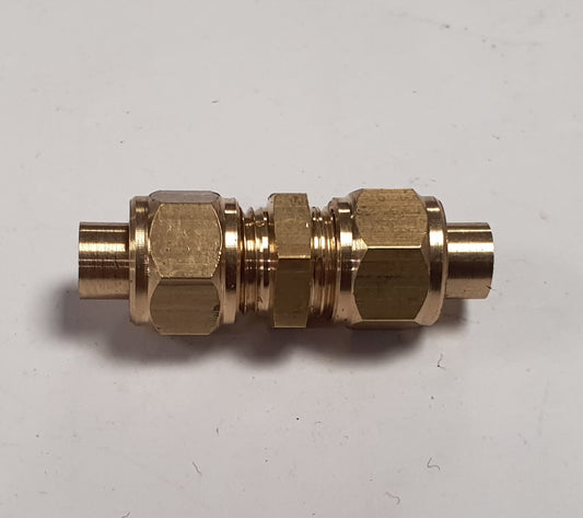 Tony Green Steam Fittings : 3/16th Double pipe union  - G194A