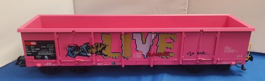 PIKO G Scale SBB Pink gondola.  37013