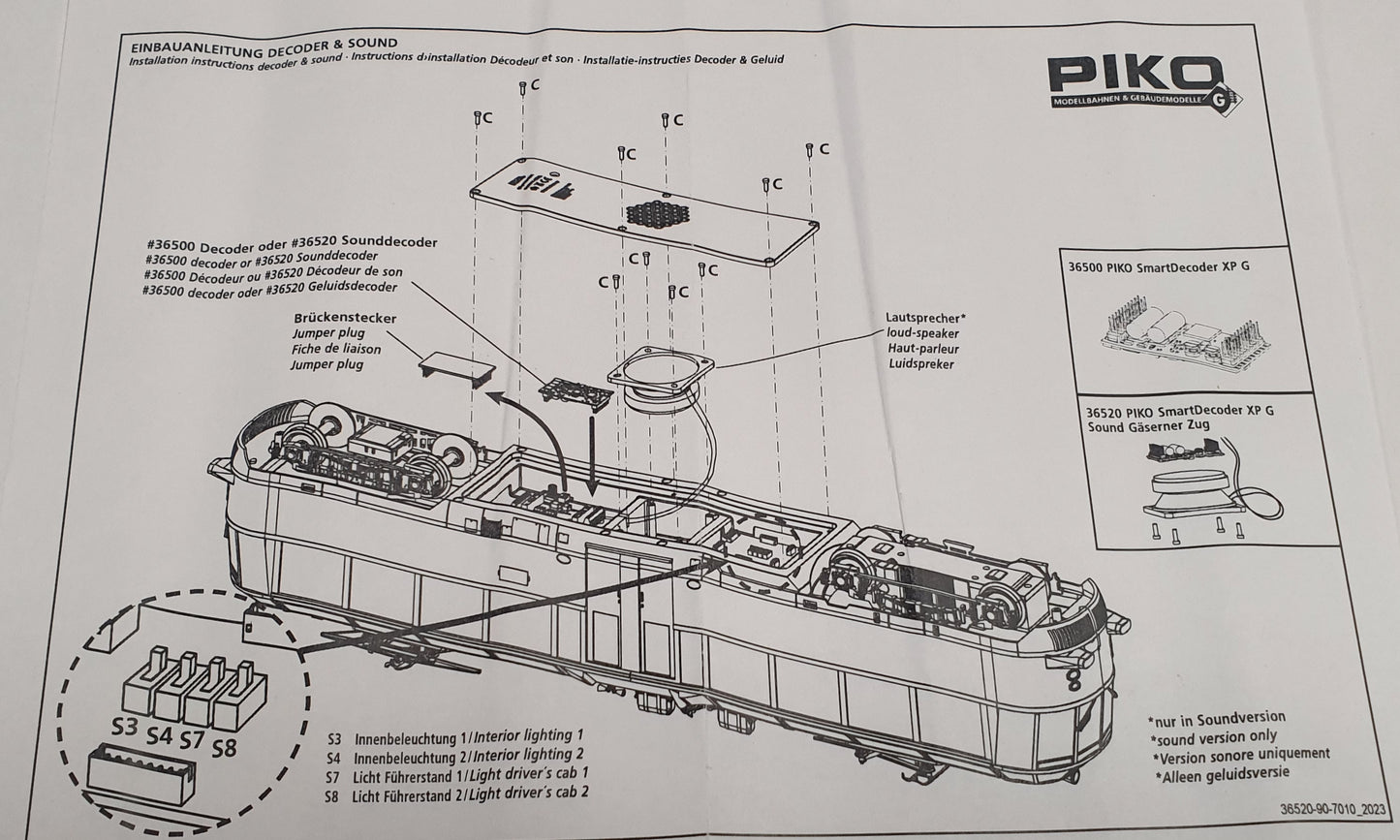 PIKO Smart Decoder XP 5.1 Sound. 36539