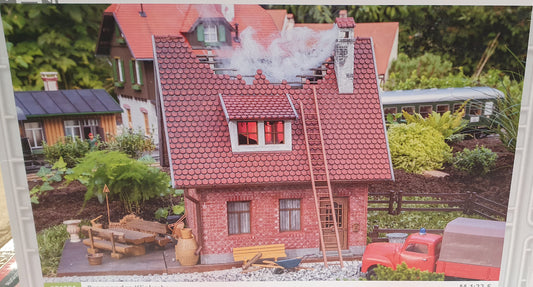 POLA Brick Built House on Fire  331091