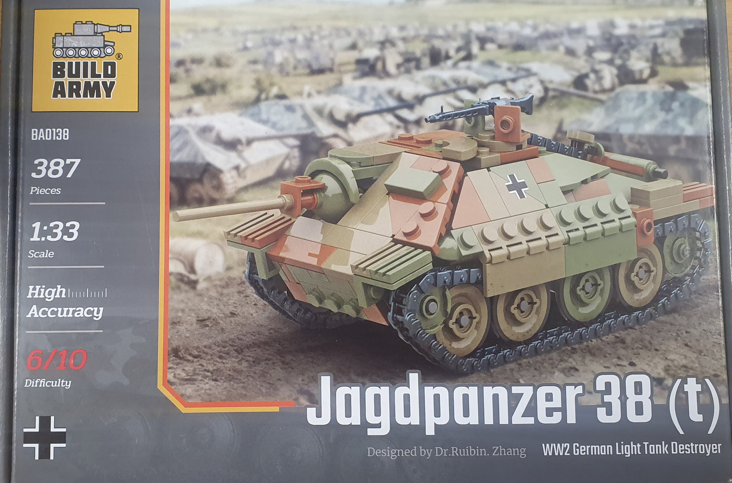 JAGDPANZER 38T HETZER LIGHT TANK DESTROYER. B0138