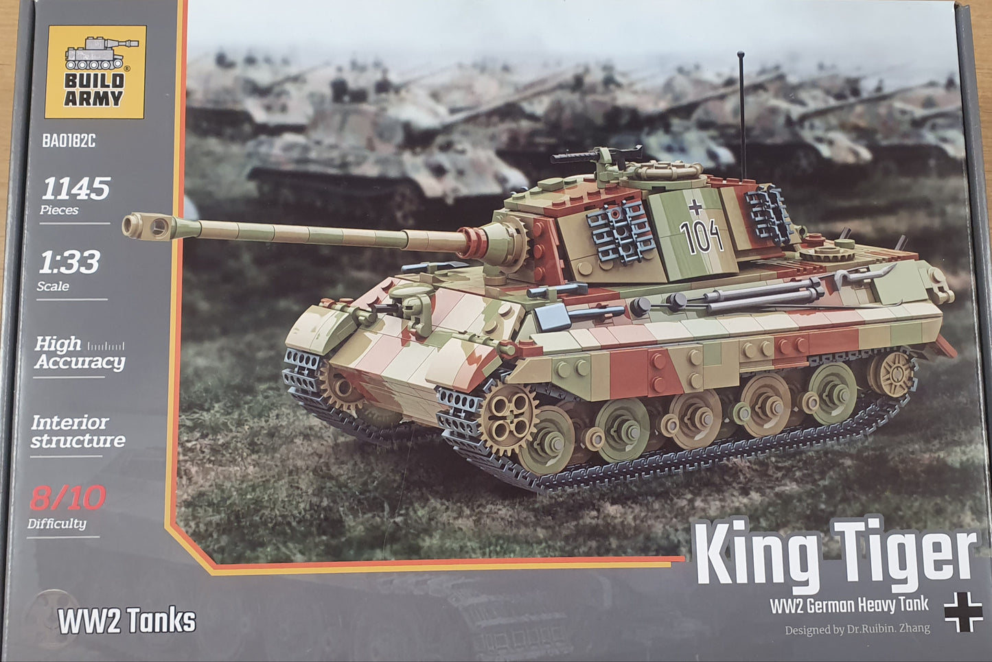 WW2 GERMAN KING TIGER 11 TANK. B0182C
