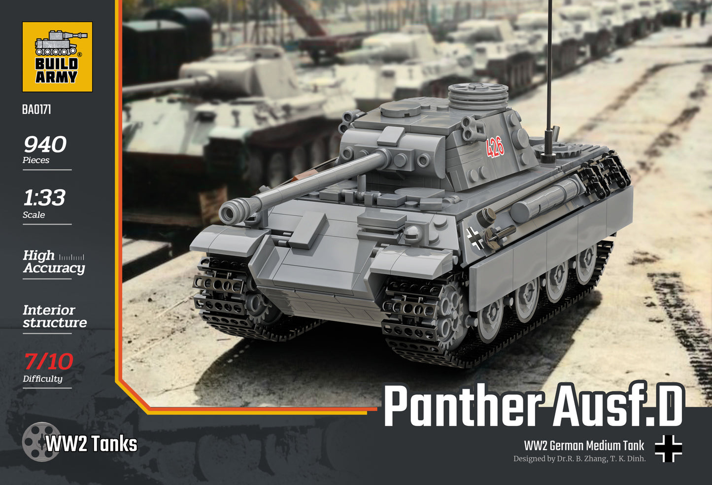 Panther Ausf D - 940PCS - B0171