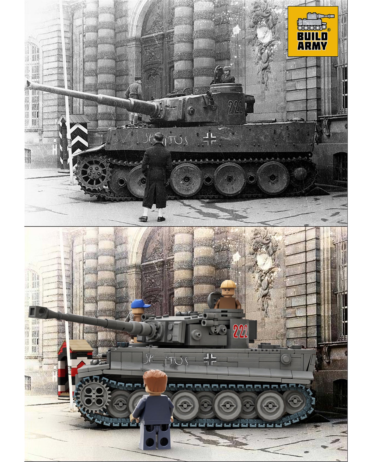 Tiger 1 Grey - 1157PCS - B0181