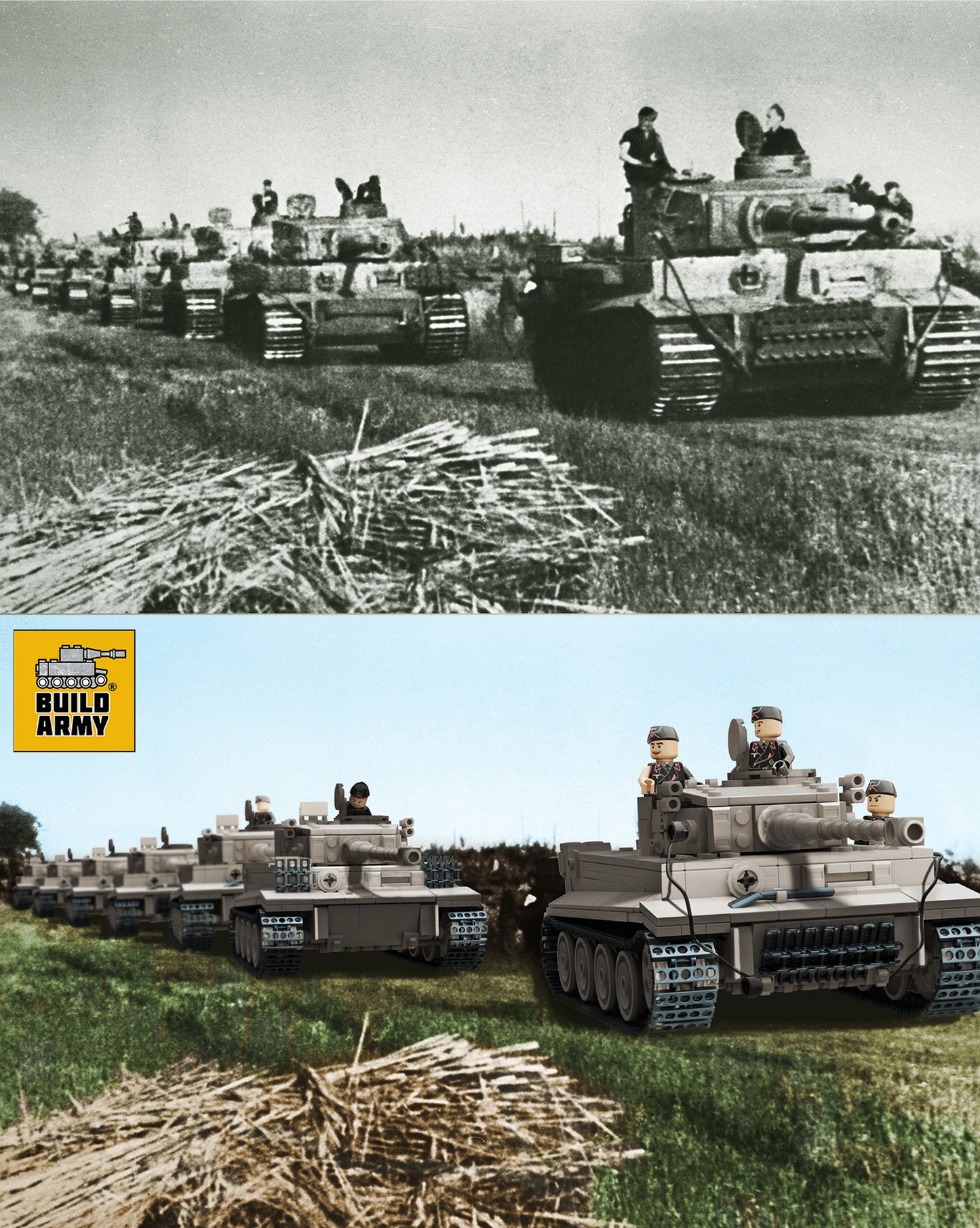 Tiger 1 Grey - 1157PCS - B0181