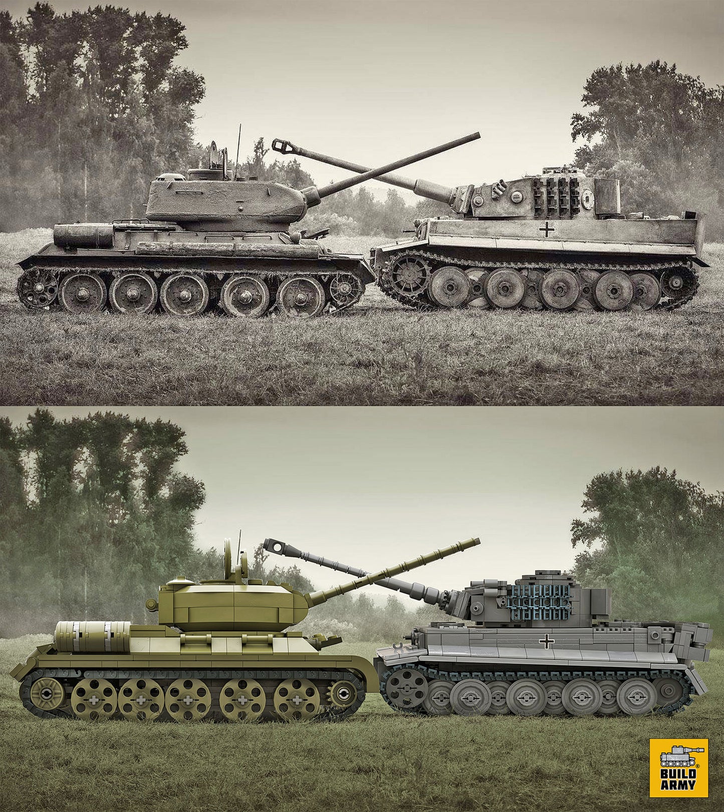 Tiger 1 Grey - 1157PCS - B0181