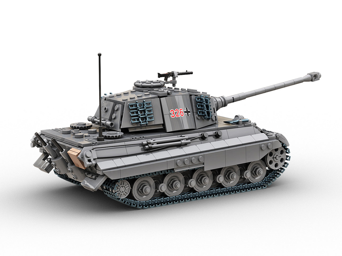 King Tiger (Tiger ll) Grey - 1145pcs - B0182