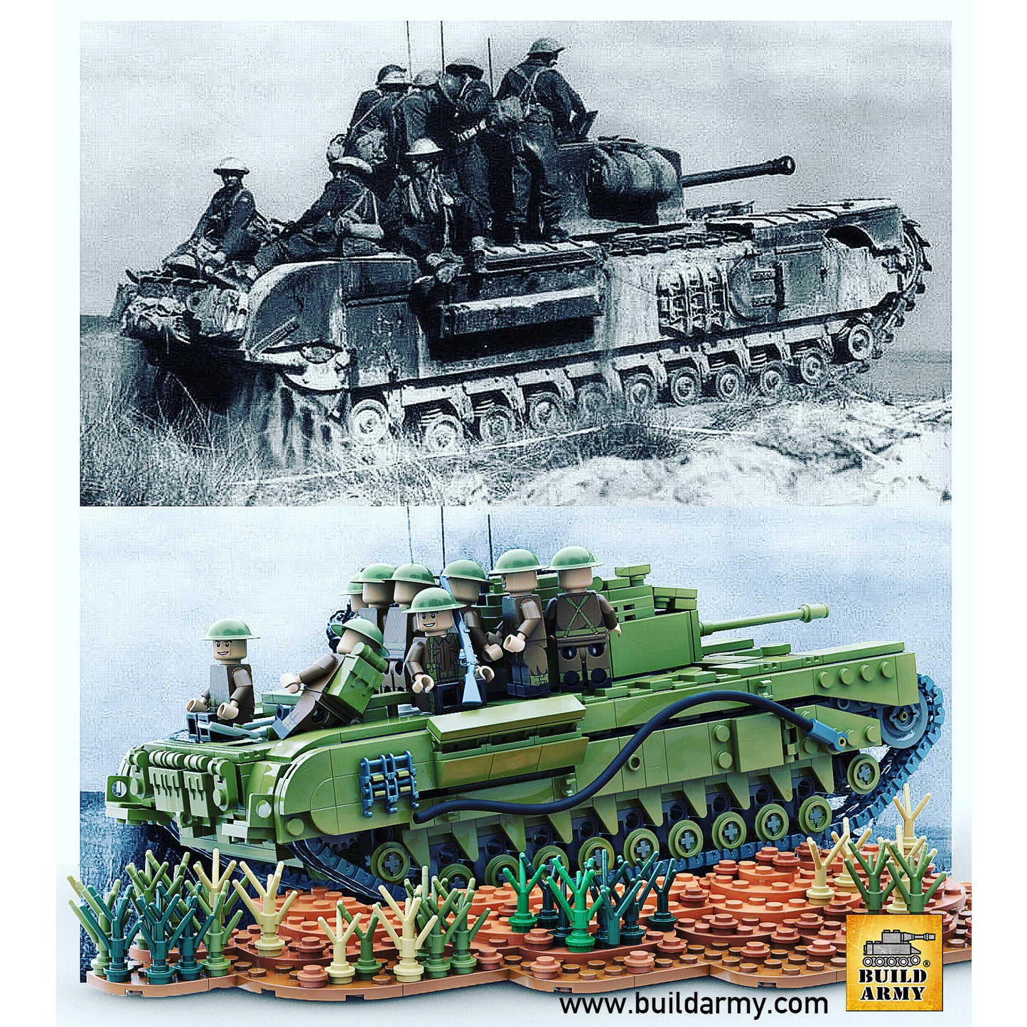 Churchill Tank - 1305PCS - B2001