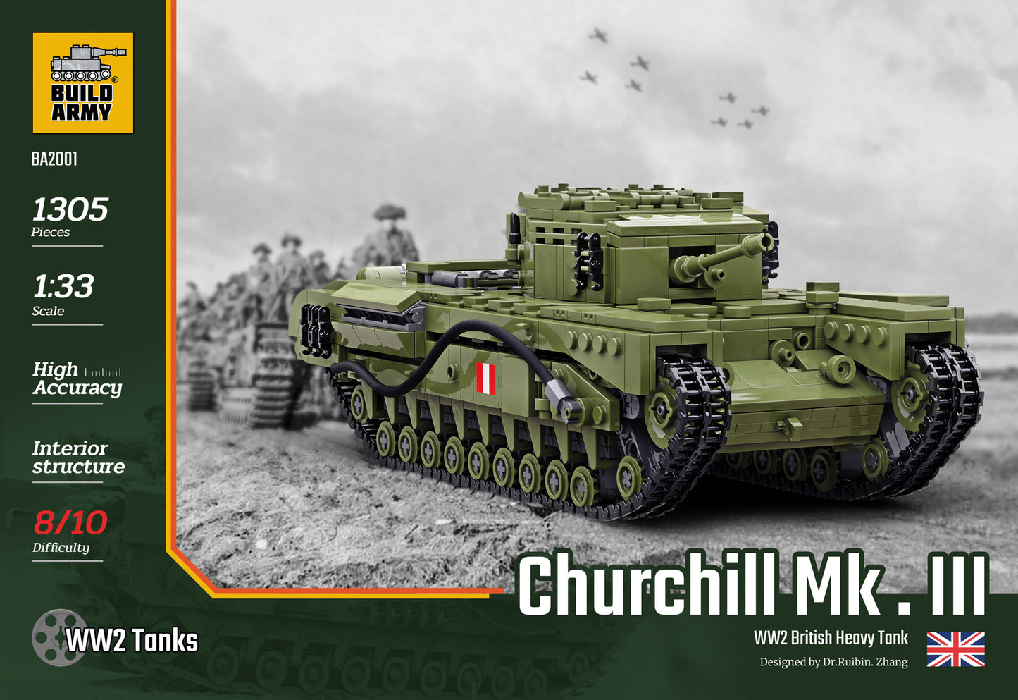 Churchill Tank - 1305PCS - B2001