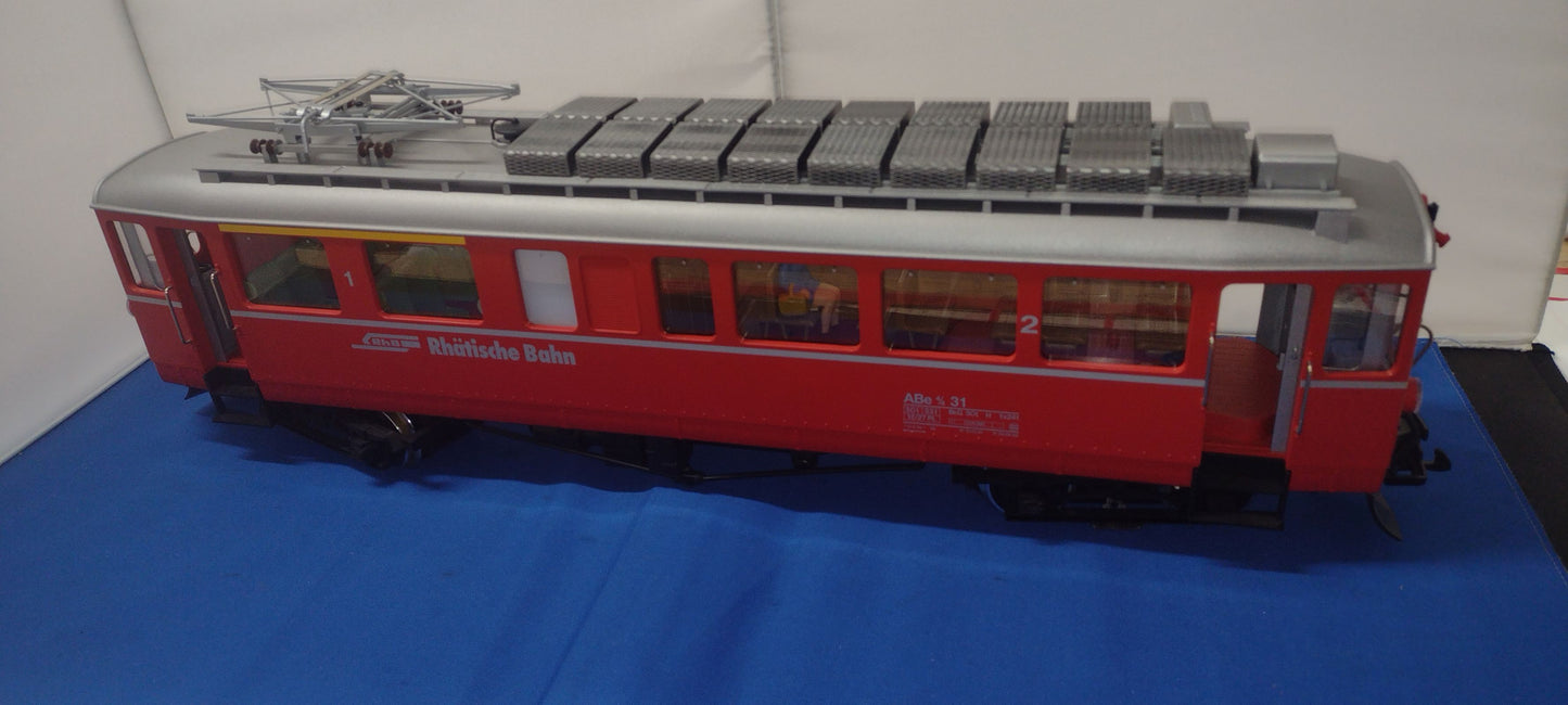 LGB RhB Class ABe 4/4 Powered Rail Car, Road Number 31 (Second Hand) - 24390
