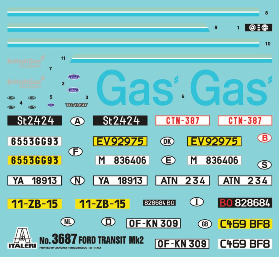Italeri 1/24 Ford Transit Mk2 - 3687