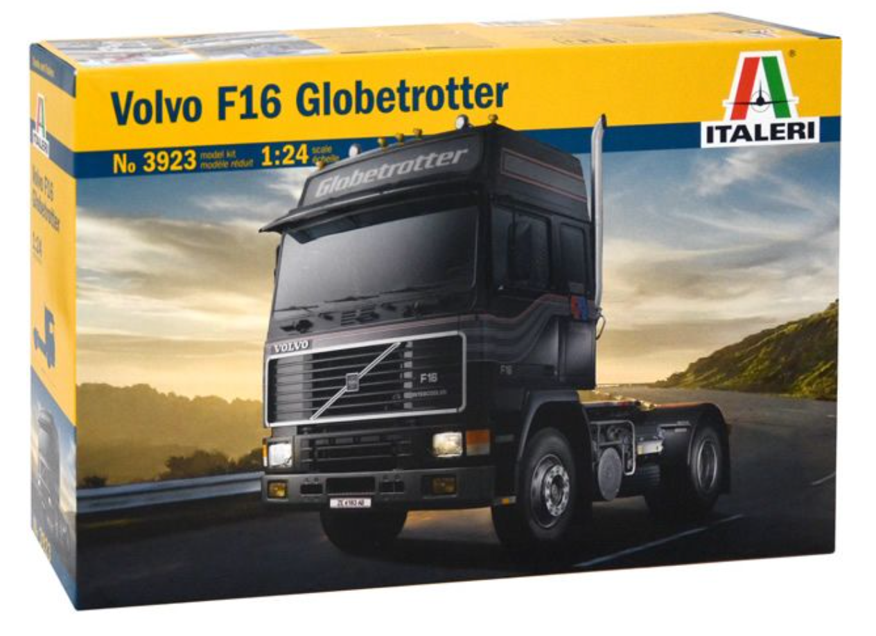 Italeri 1/24th Volvo F16 Globetrotter Scale Plastic Kit - 3923