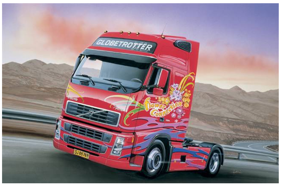 Italeri 1/24th Volvo F16 Globetrotter XL Scale Plastic Kit - 3821