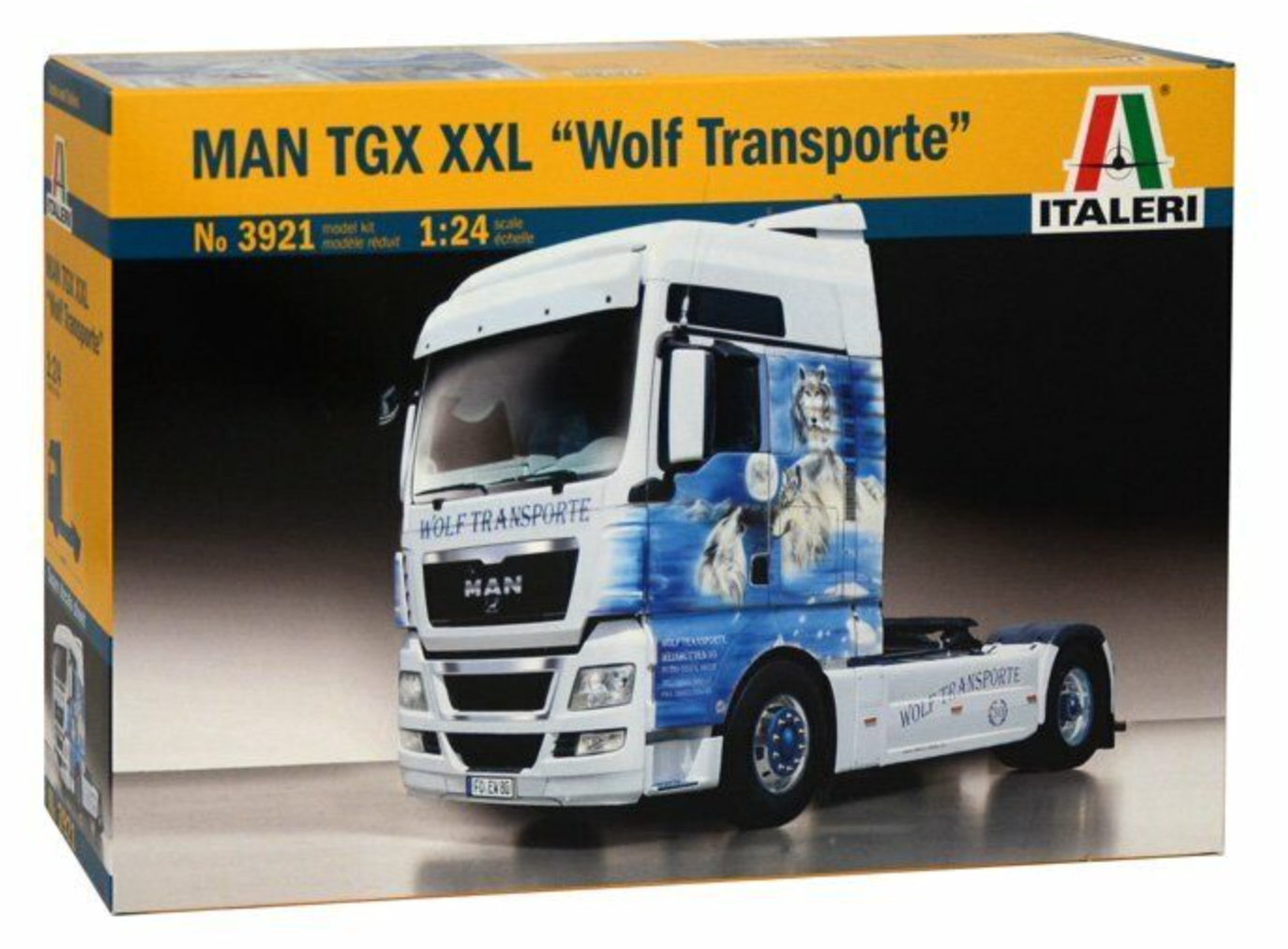 Italeri MAN TGX XXL "Wolf Transport" 1/24th Scale Plastic Kit - 3921