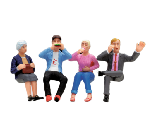 LGB Set of Seated Dining Car Figures. 53008