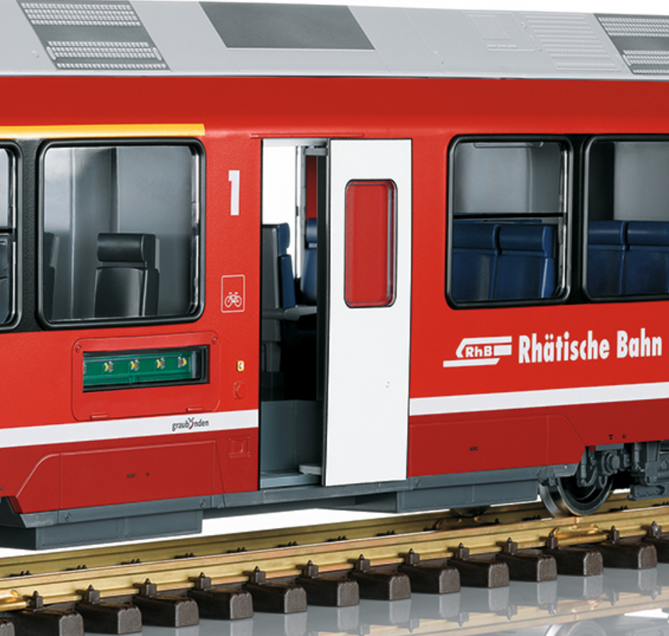 LGB RhB Class ABe 8/12 "Allegra" Powered Rail Car Train Set - 22225