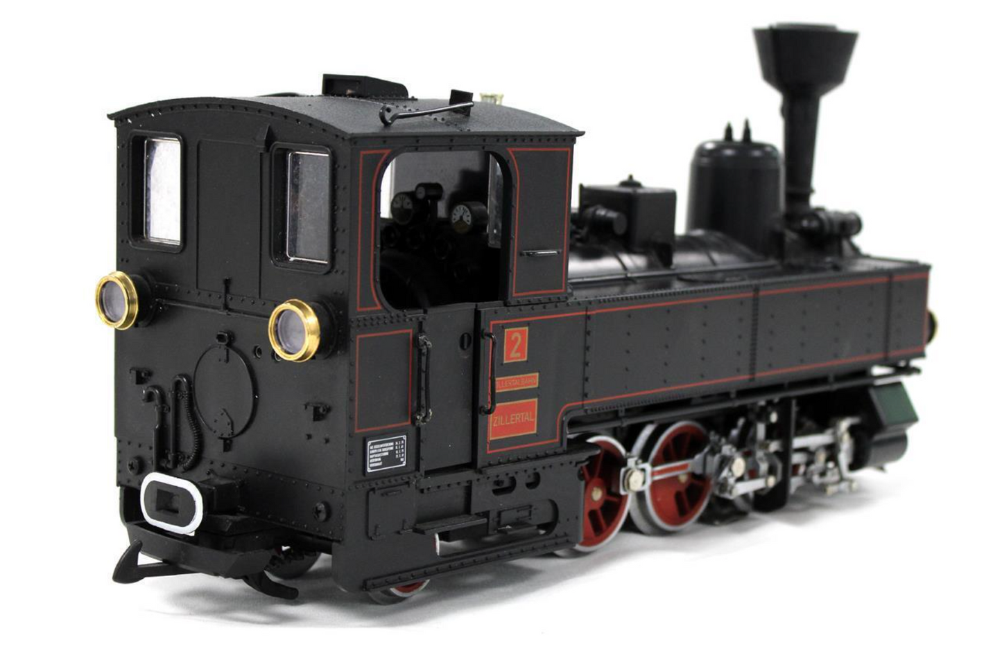LGB Zillertalbahn Black '2' U CLASS 0-6-2T Locomotive G Scale - L21761 - L22711