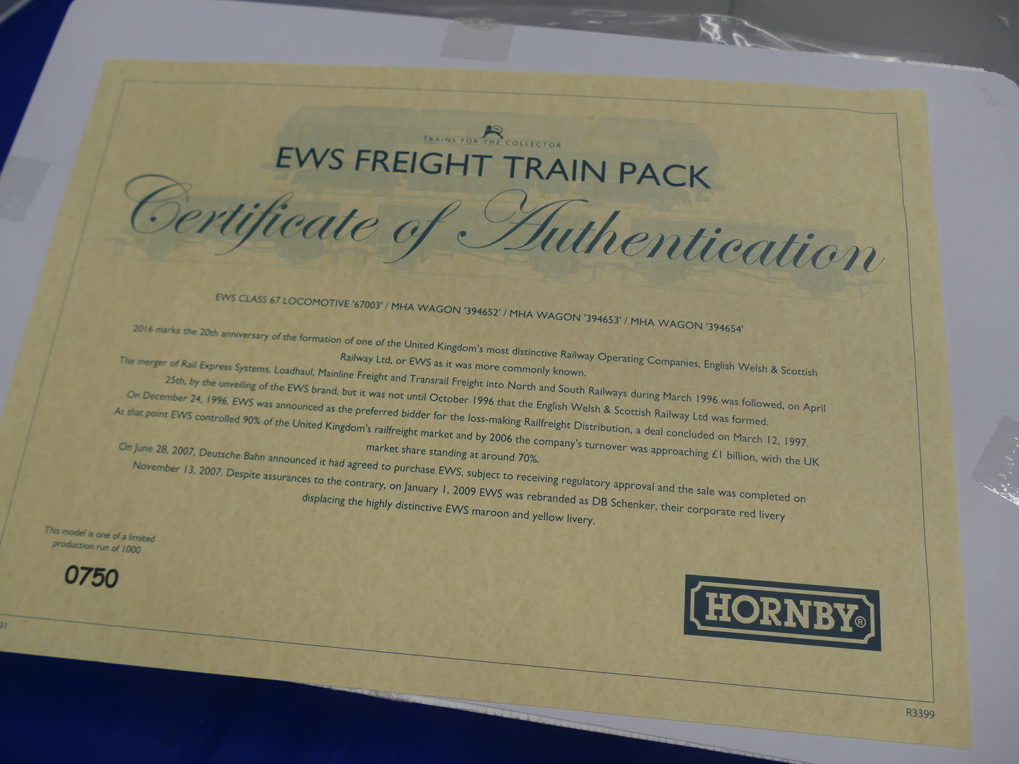 Hornby R3399 EWS Freight Train Pack (Used)