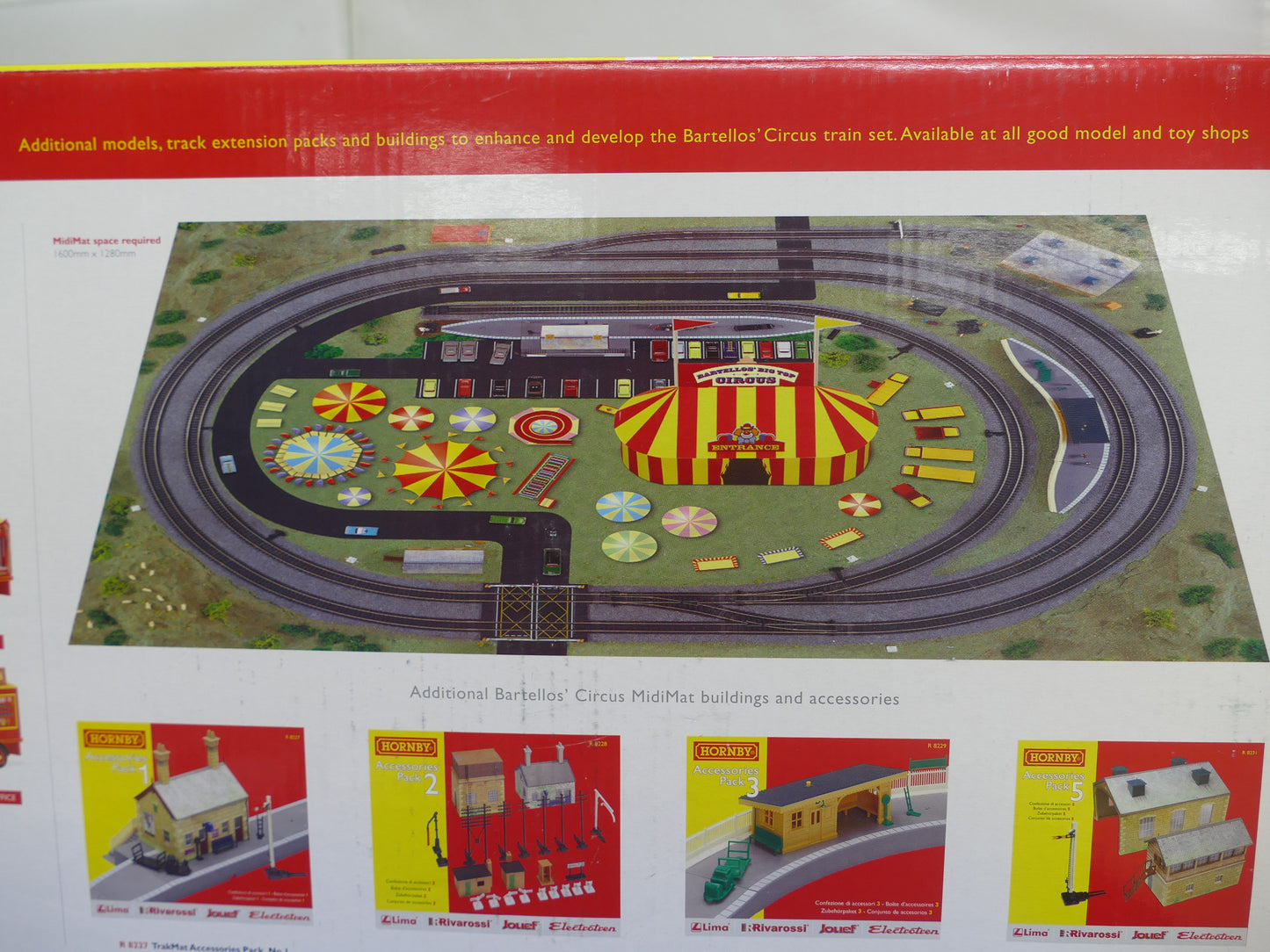 Hornby OO R1107 Bartellos' Big Top Circus Train Set (Used)