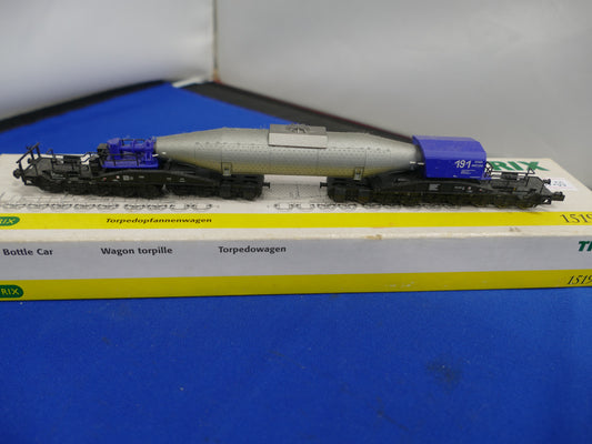 N Gauge Trix Torpedo Wagon (Used)