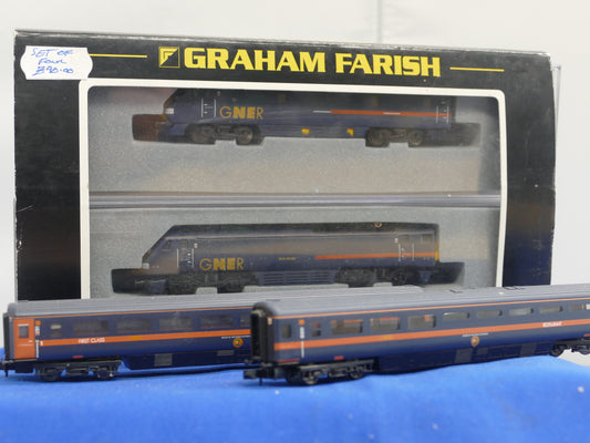 Graham Farish N Gauge 371-800 GNER 4 piece (Used)