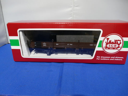 LGB 40121 RhB Low Side Car with Brake Platform (used)