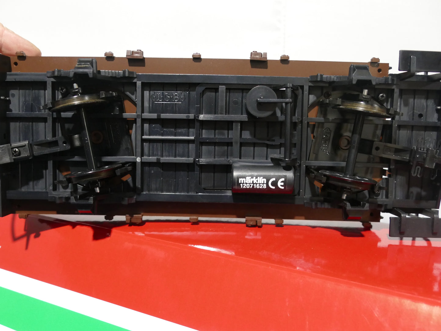 LGB 40121 RhB Low Side Car with Brake Platform (used)