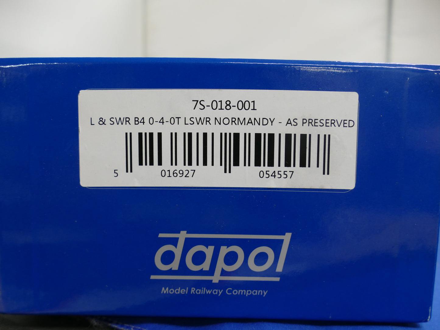 Dapol Gauge "O" L&SWR B4 0-4-0T "Normandy" (used)