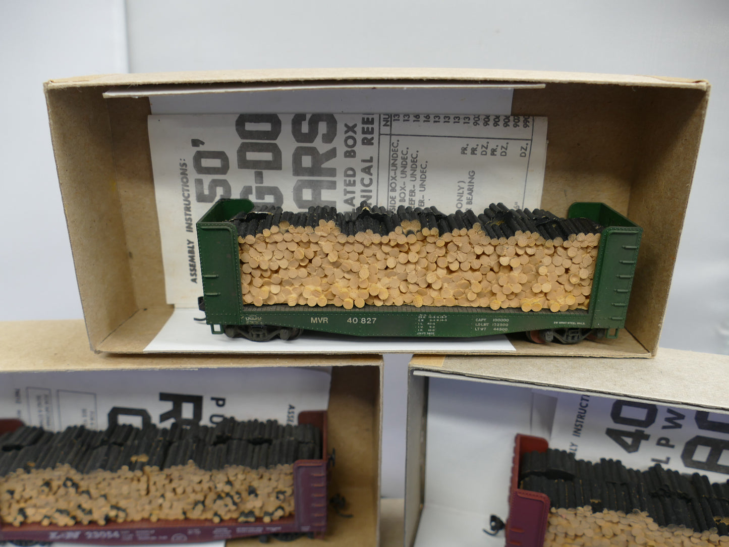 Athearn HO - Set 0f 5 Pulpwood Cars (used)