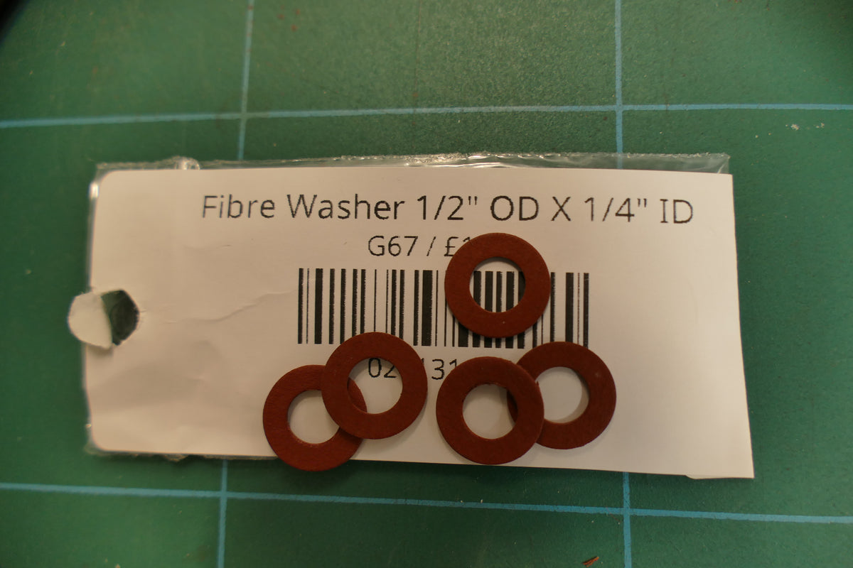 Fibre Washer 1/2" OD X 1/4" ID