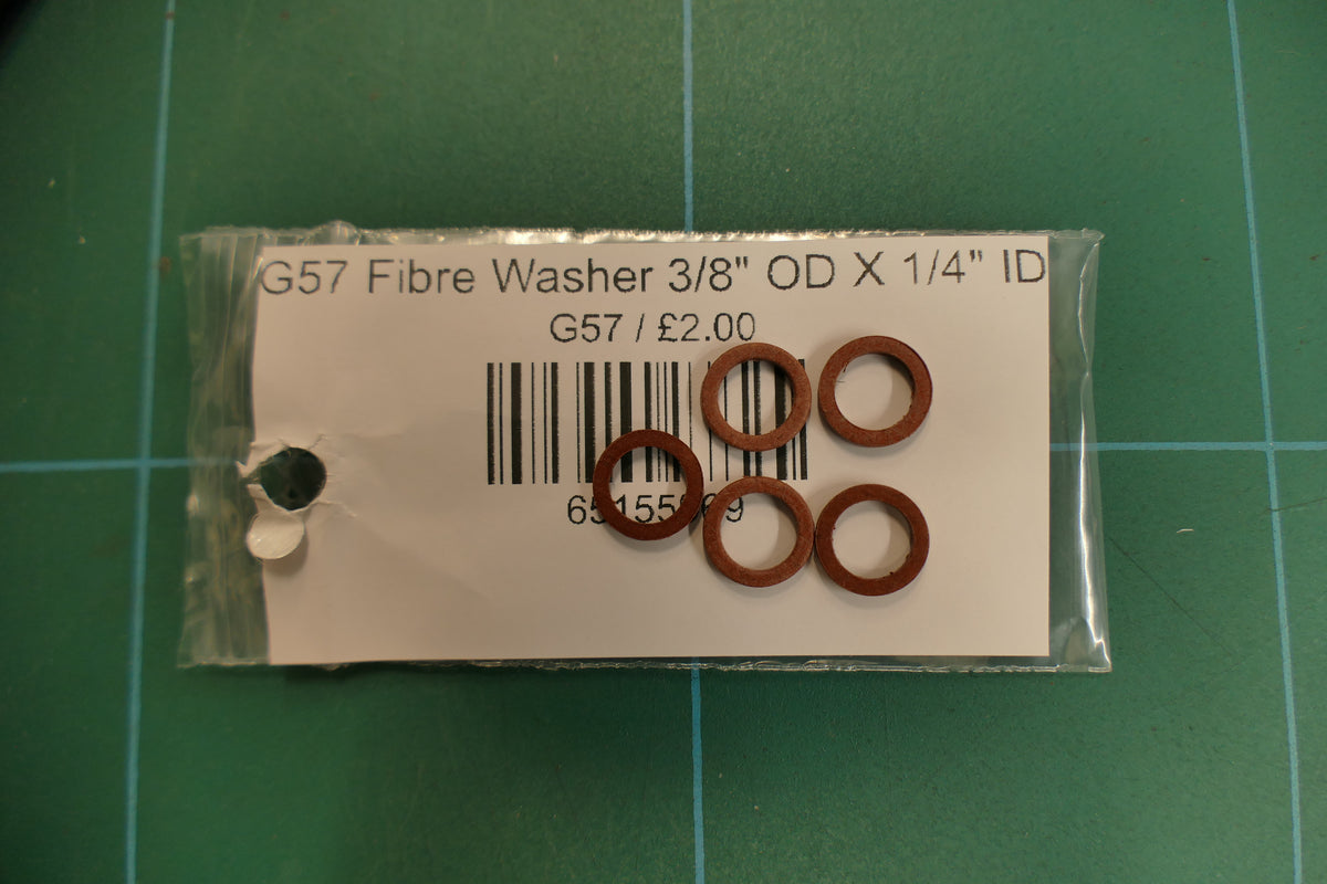 G57 Fibre Washer 3/8" OD X 1/4" ID