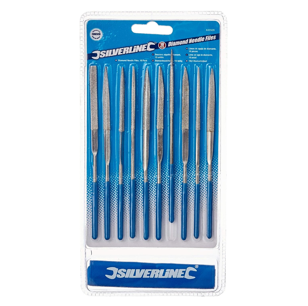 SilverLine Tools - 10 Piece Diamond Needle File Set