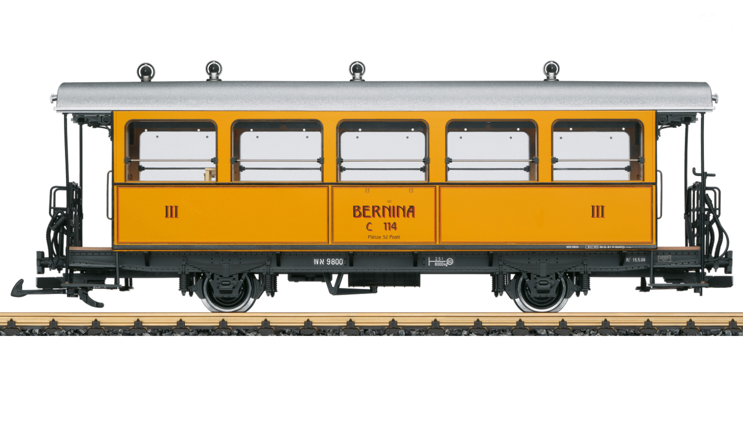 LGB G Scale RhB Bar Car, Car Number C 114 30563