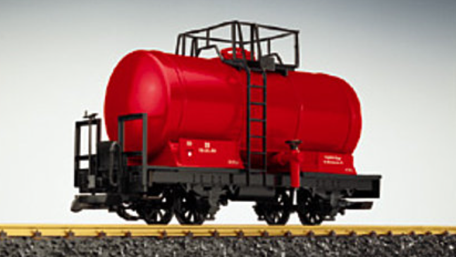 LGB DR Fire Dept Tank Car, G Scale Used - 45403
