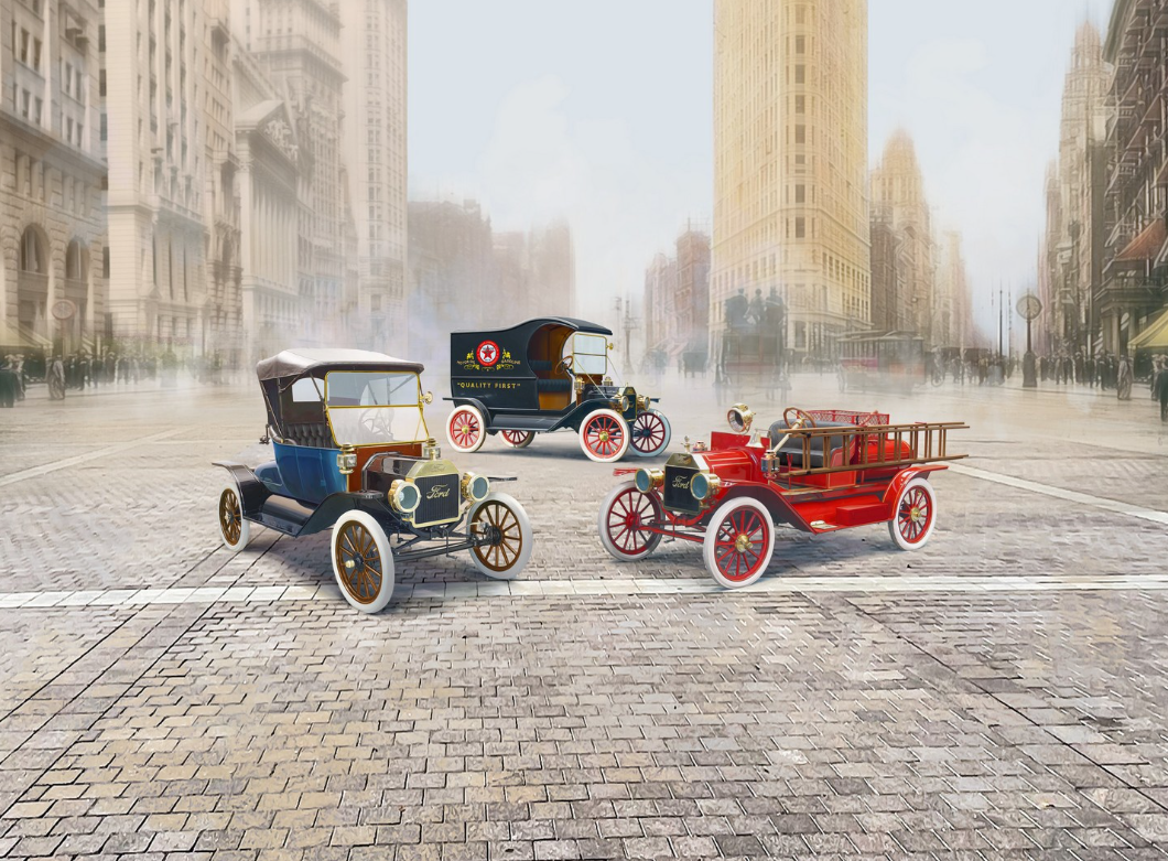 The Various 'Tin Lizzie' Ford Model T Variants (Set of 3) - ICMDS2402