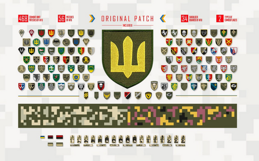 Chevrons of Personnel & Camouflage of Military Vehicles of the Ukrainian Army - ICM35748