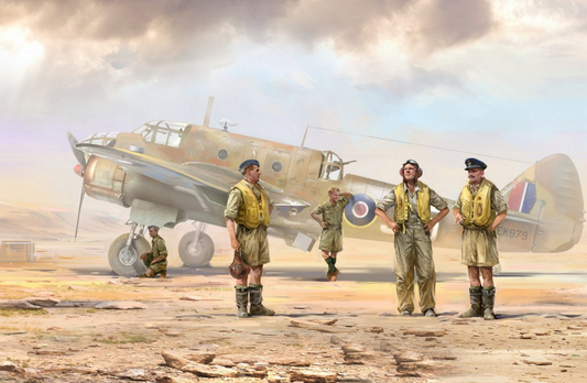 RAF Pilots In Tropical Uniforms (1941-1945) 5 Figures - ICM48080