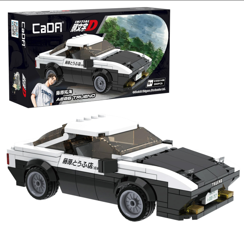 Initial D 1:24 Toyota Trueno AE86 Car - 280 pcs - C55014W