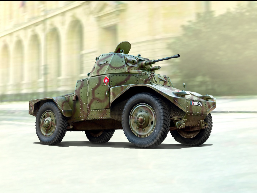 Panhard 178 AMD-35, WWII French Armoured Vehicle ICM35373