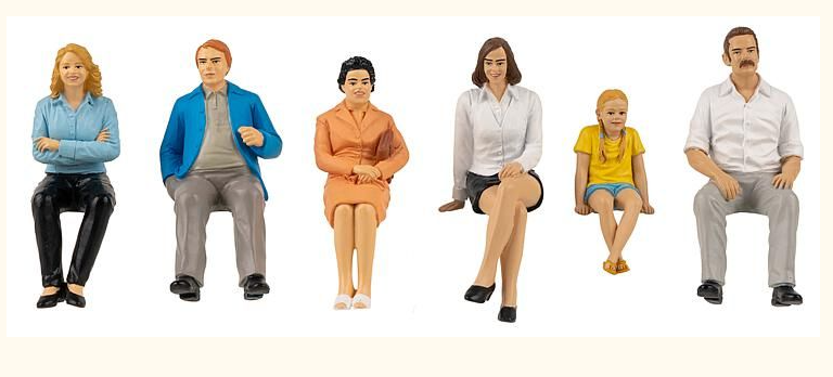 Pola 331508 Seated People (6) Figure Set