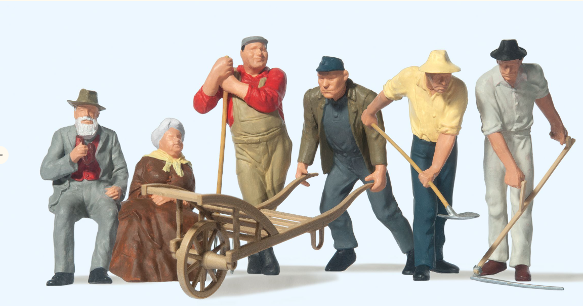 Preiser 45157 Rural People (6) Standard Figure Set