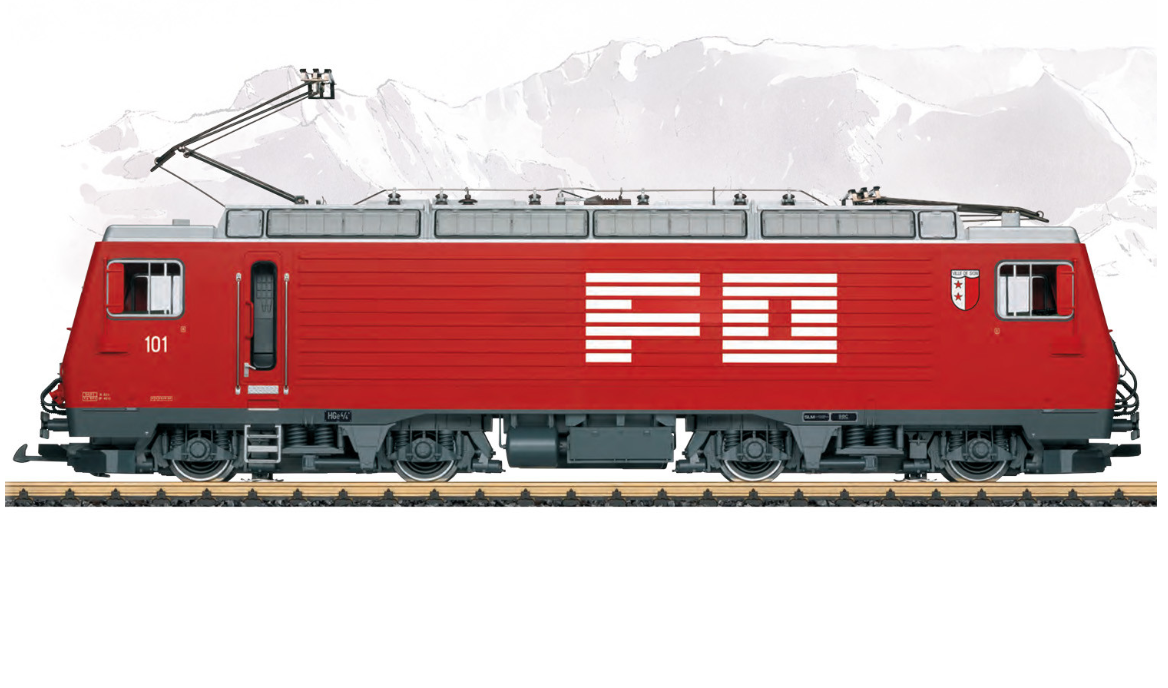 LGB G Scale FO Electric Loco HGe 4/4 II Ep. V