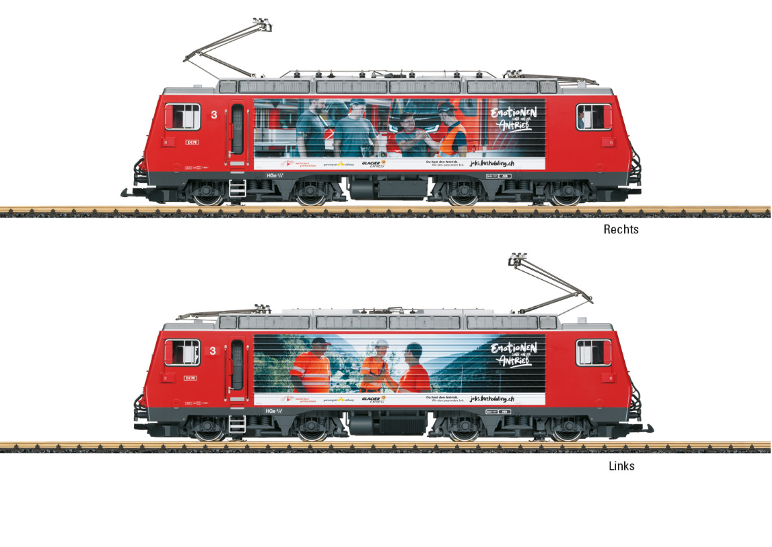 LGB G Scale MGB Electric Loco HGe 4/4 II Ep. VI