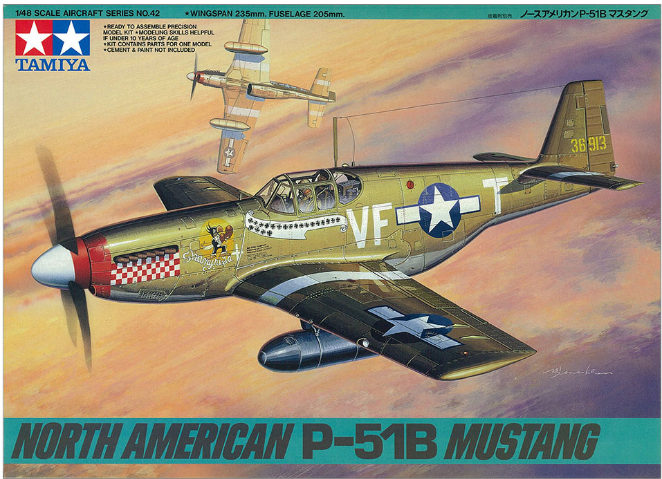 TAMIYA 1/48 North American P-51B Mustang