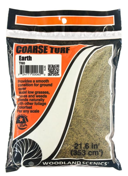 Woodland Scenics - Earth Coarse Turf (Bag)